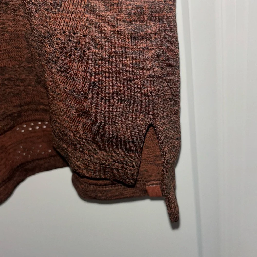 Lululemon Train To Be Muscle Tank Top Dot Camo Dark Terracotta Orange Size 4
